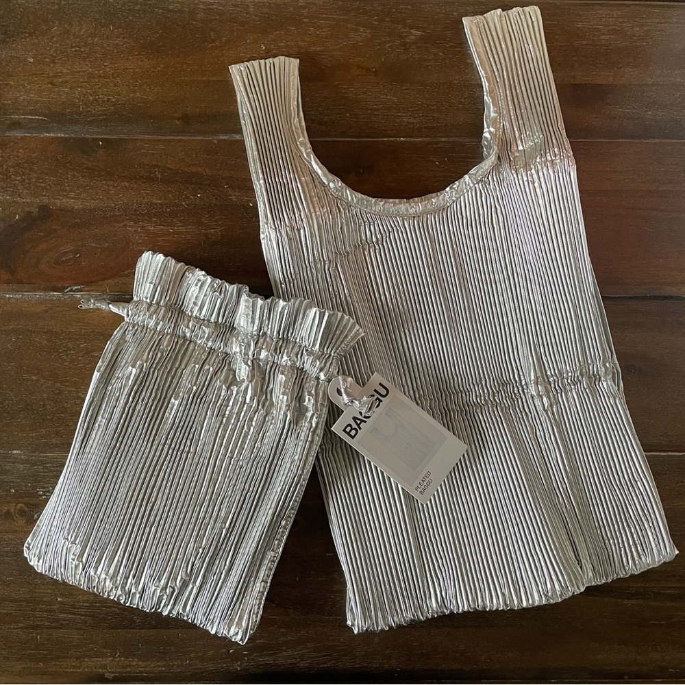 BAGGU Pleated Metallic Set